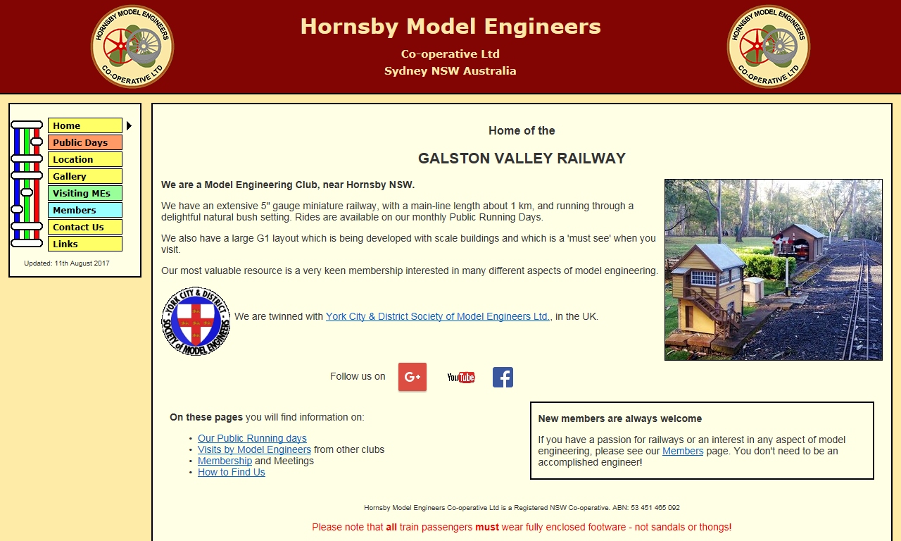 Hornsby Model Engineers, Sidney NSW